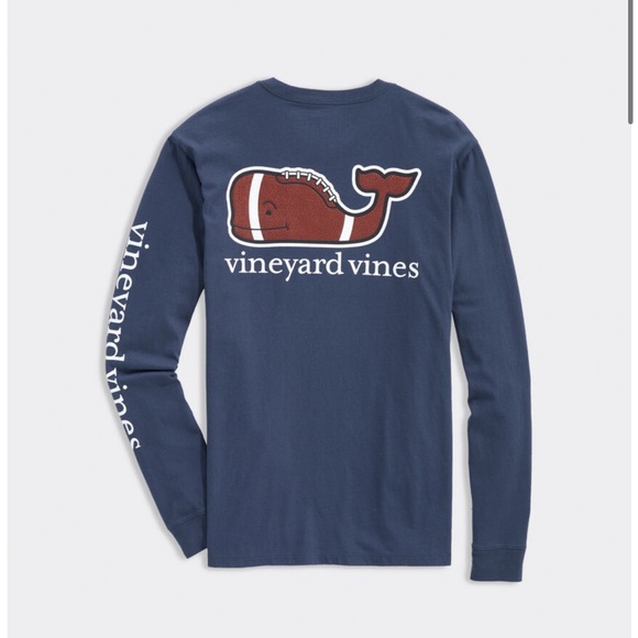 Vineyard Vines Football LS T-Shirt NWT - Picture 2 of 5